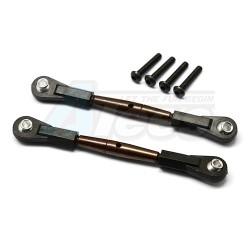 Axial Yeti Spring Steel Upper Anti-Thread Tie Rod With Black Plastic Ends - 1Pair Set by GPM Racing