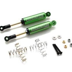 Miscellaneous All Boomerang™ Type I Aluminum Internal Shocks Set 100MM (2) Green [OFFICIAL RECON G6 SHOCKS]  by Boom Racing